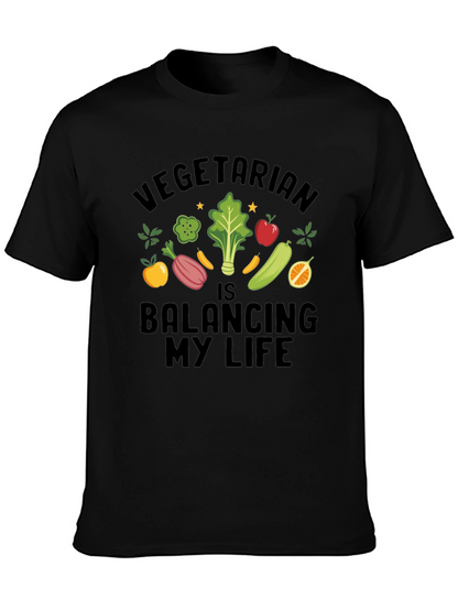 Vegetarian Balancing My Life T-Shirt