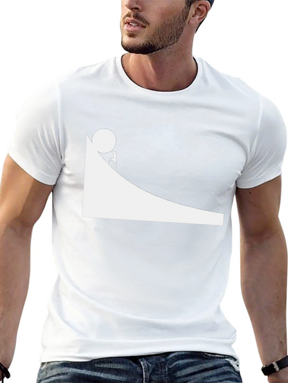 Sisyphus Black Graphic Tee - Mens Cotton T-Shirt