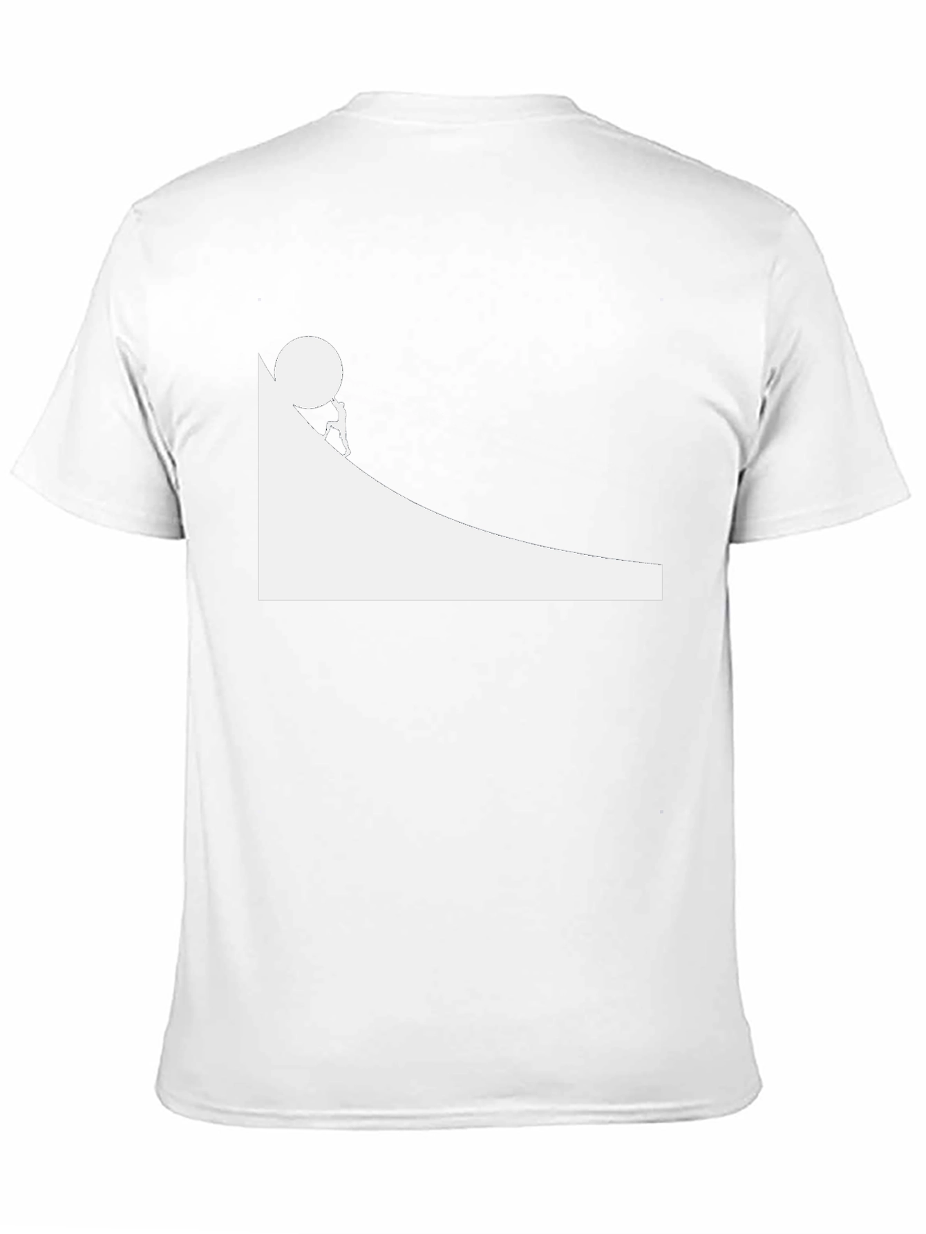 Sisyphus Black Graphic Tee - Mens Cotton T-Shirt