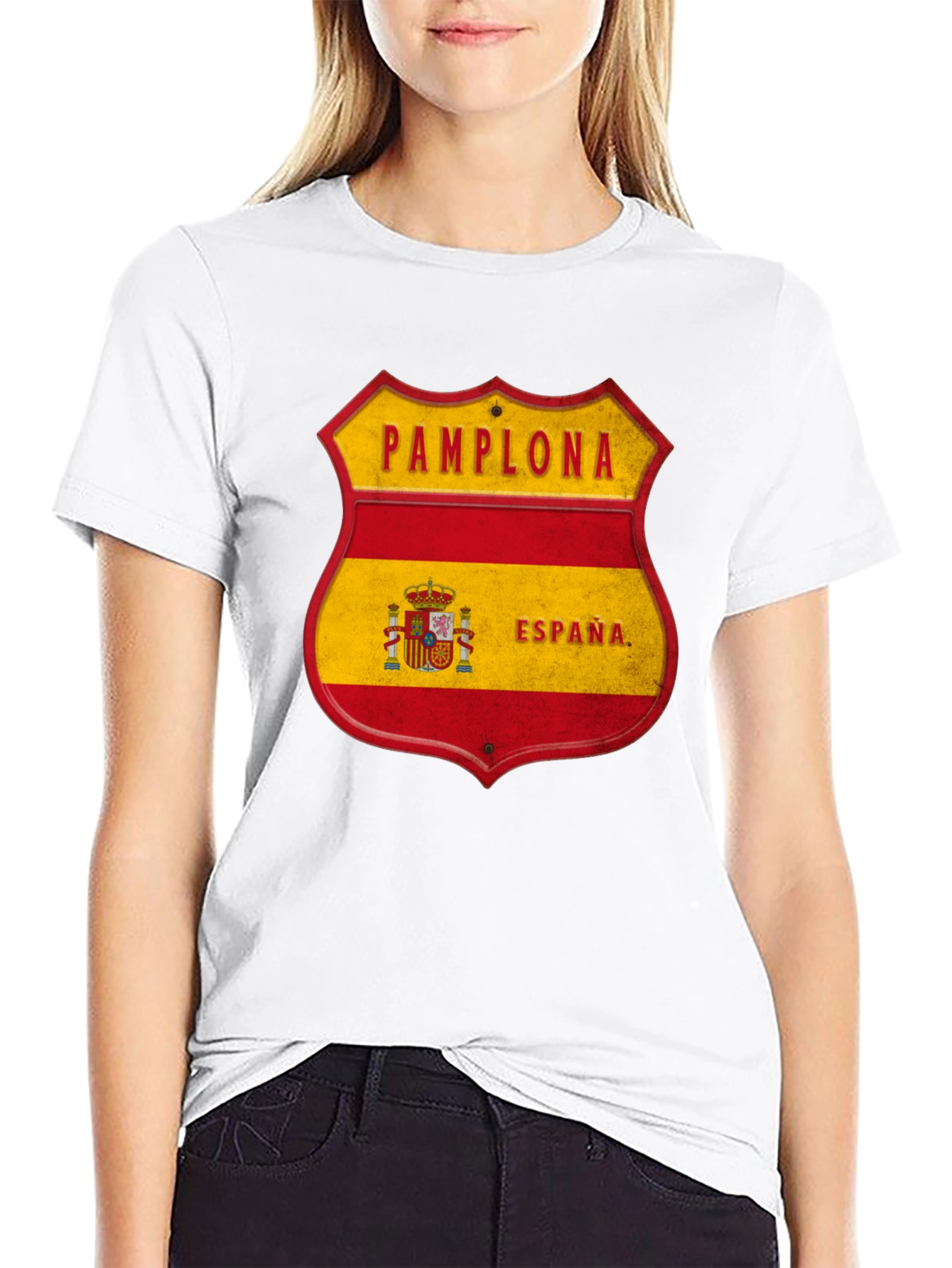 Pamplona Espana Shield T-Shirt