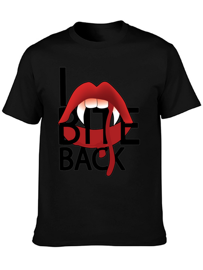 I Bite Back Vampire Lips T-Shirt