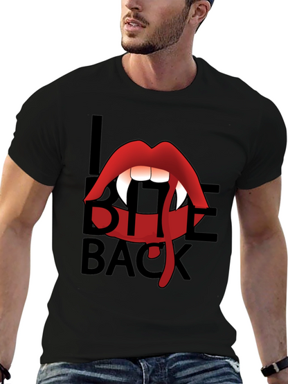 I Bite Back Vampire Lips T-Shirt