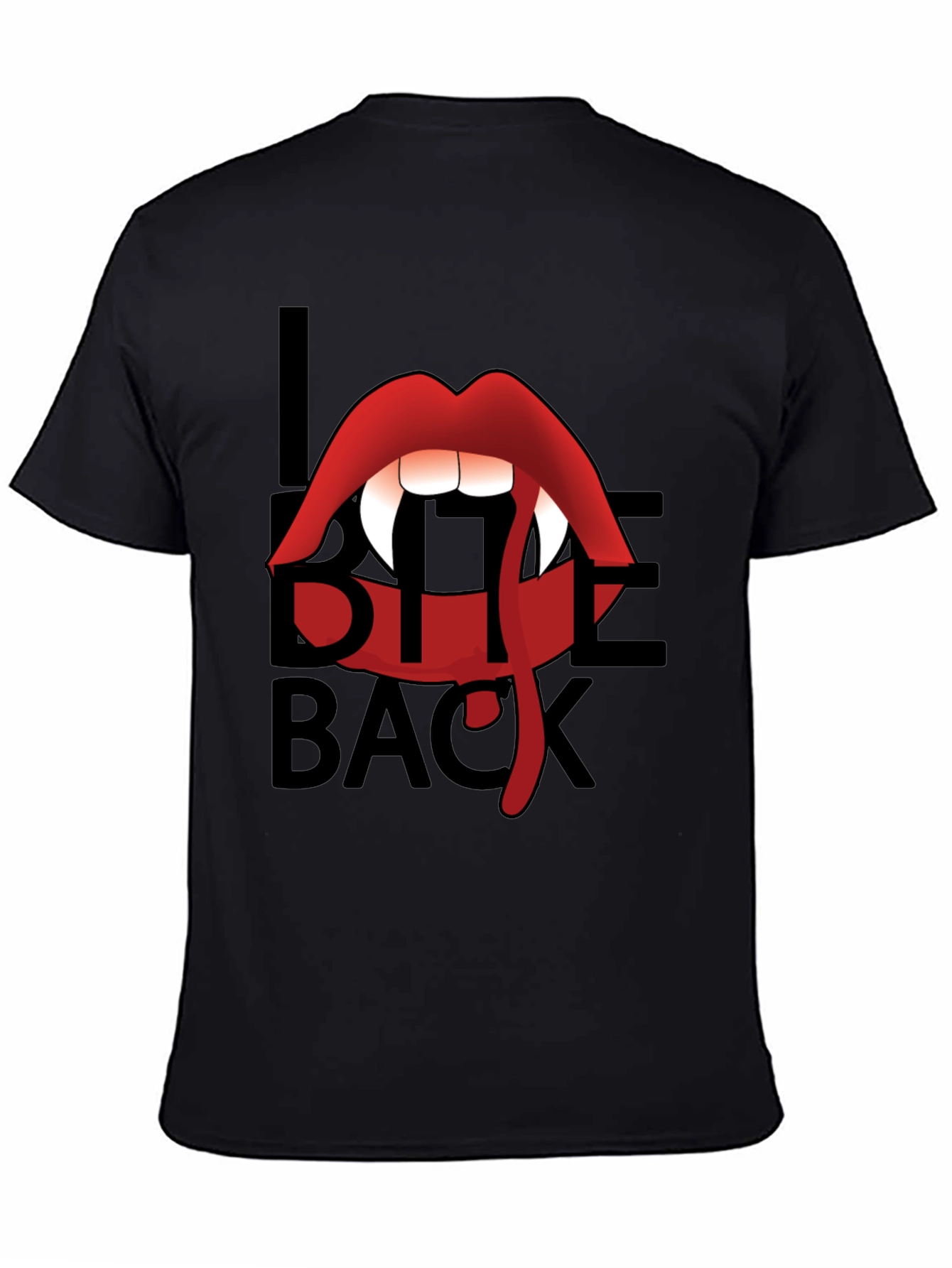 I Bite Back Vampire Lips T-Shirt