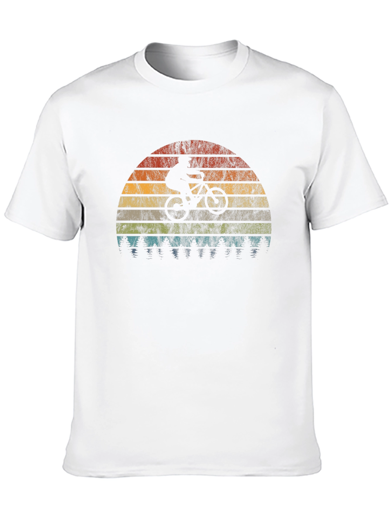 Mountain Bike Sunset Graphic Tee