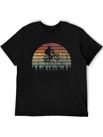 Mountain Bike Sunset Graphic Tee