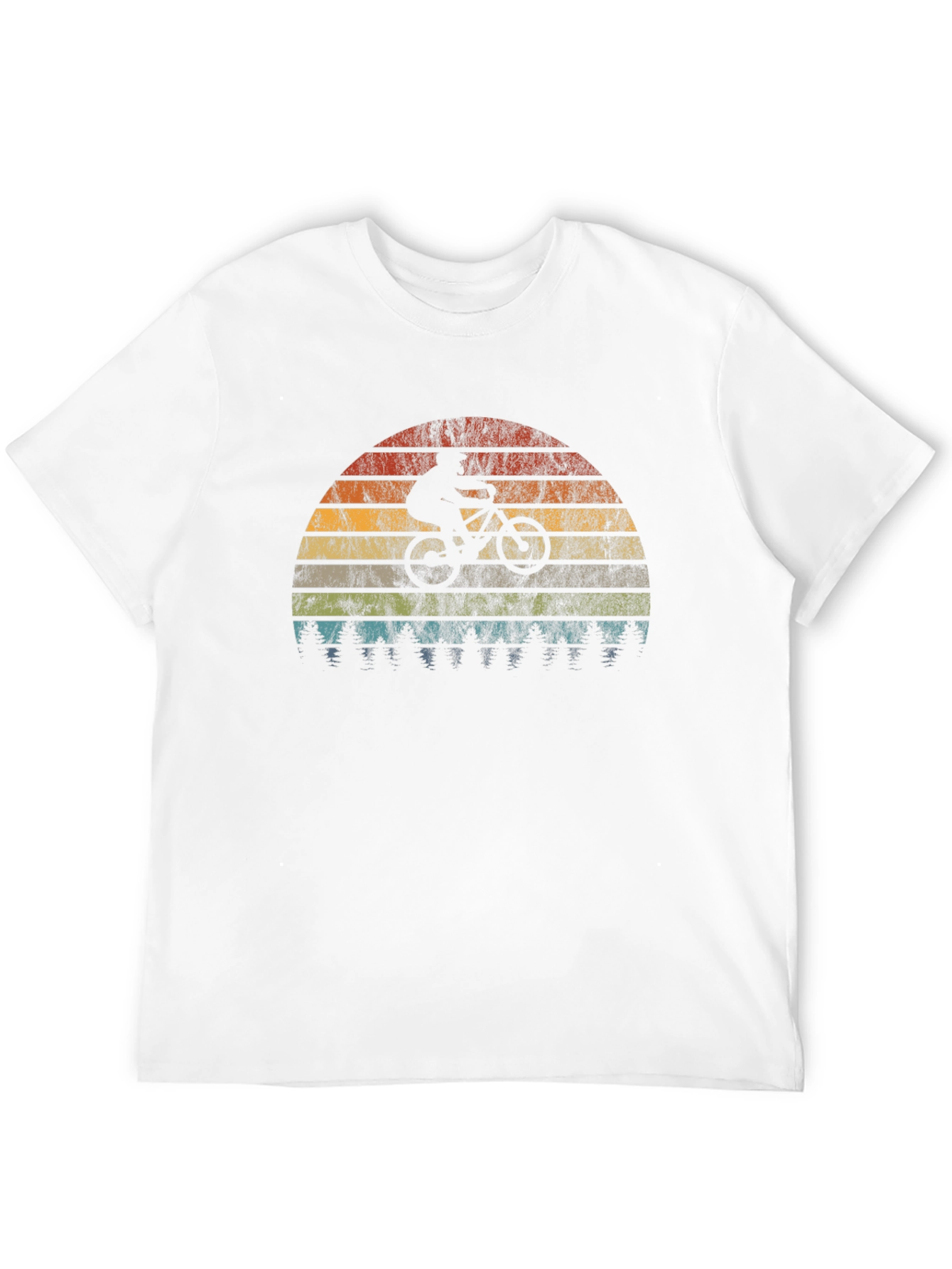 Mountain Bike Sunset Graphic Tee