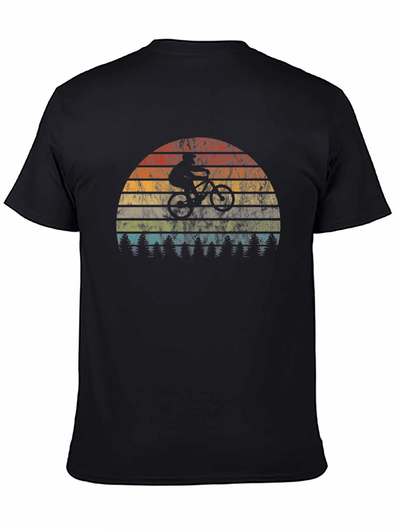 Mountain Bike Sunset Graphic Tee