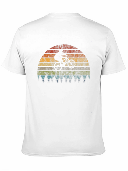 Mountain Bike Sunset Graphic Tee