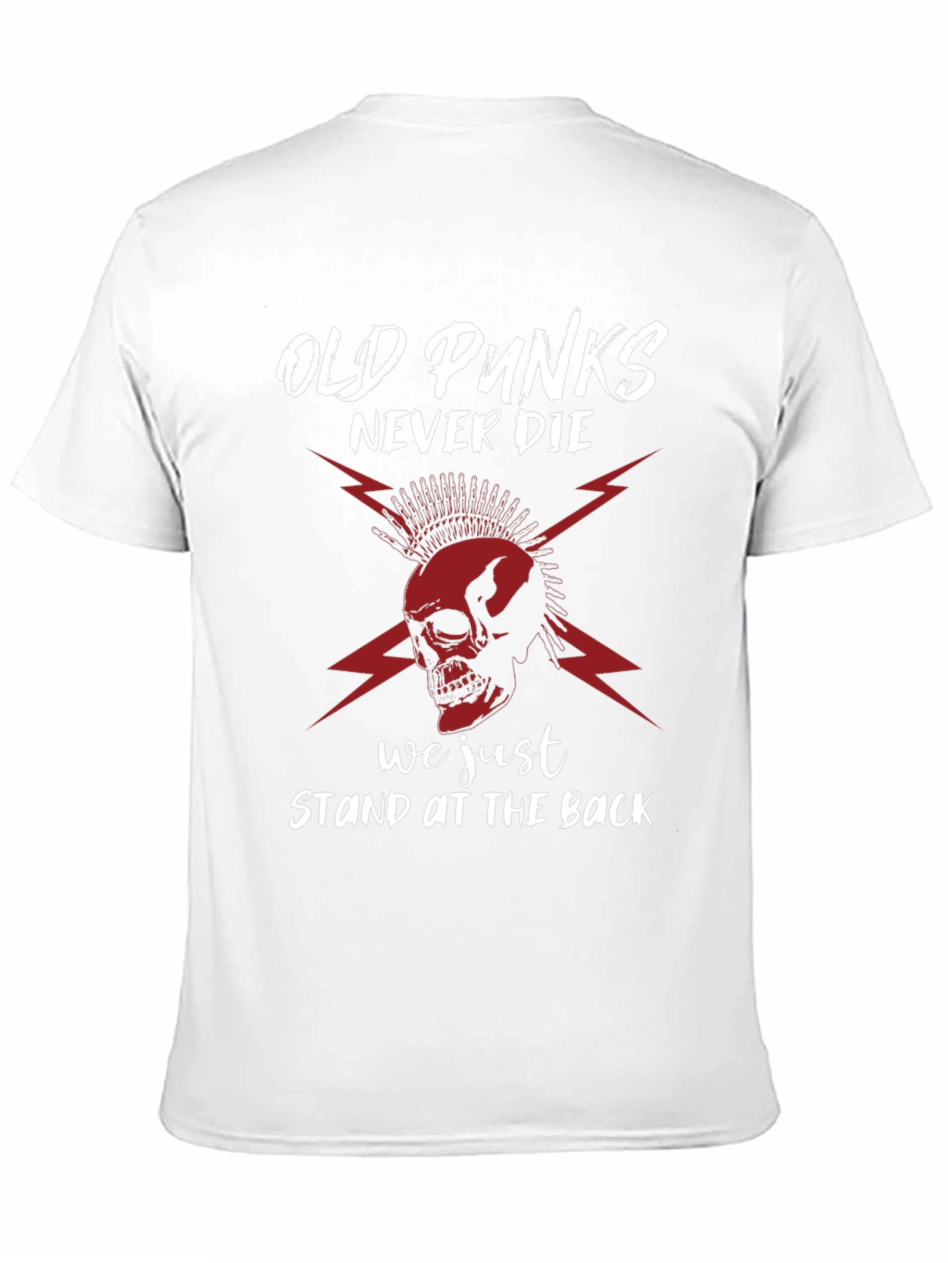 Old Punks Never Die T-Shirt - Skull Graphic Tee