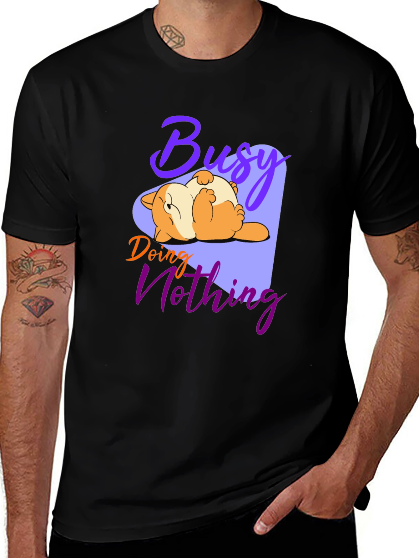 Busy Doing Nothing Graphic Tee