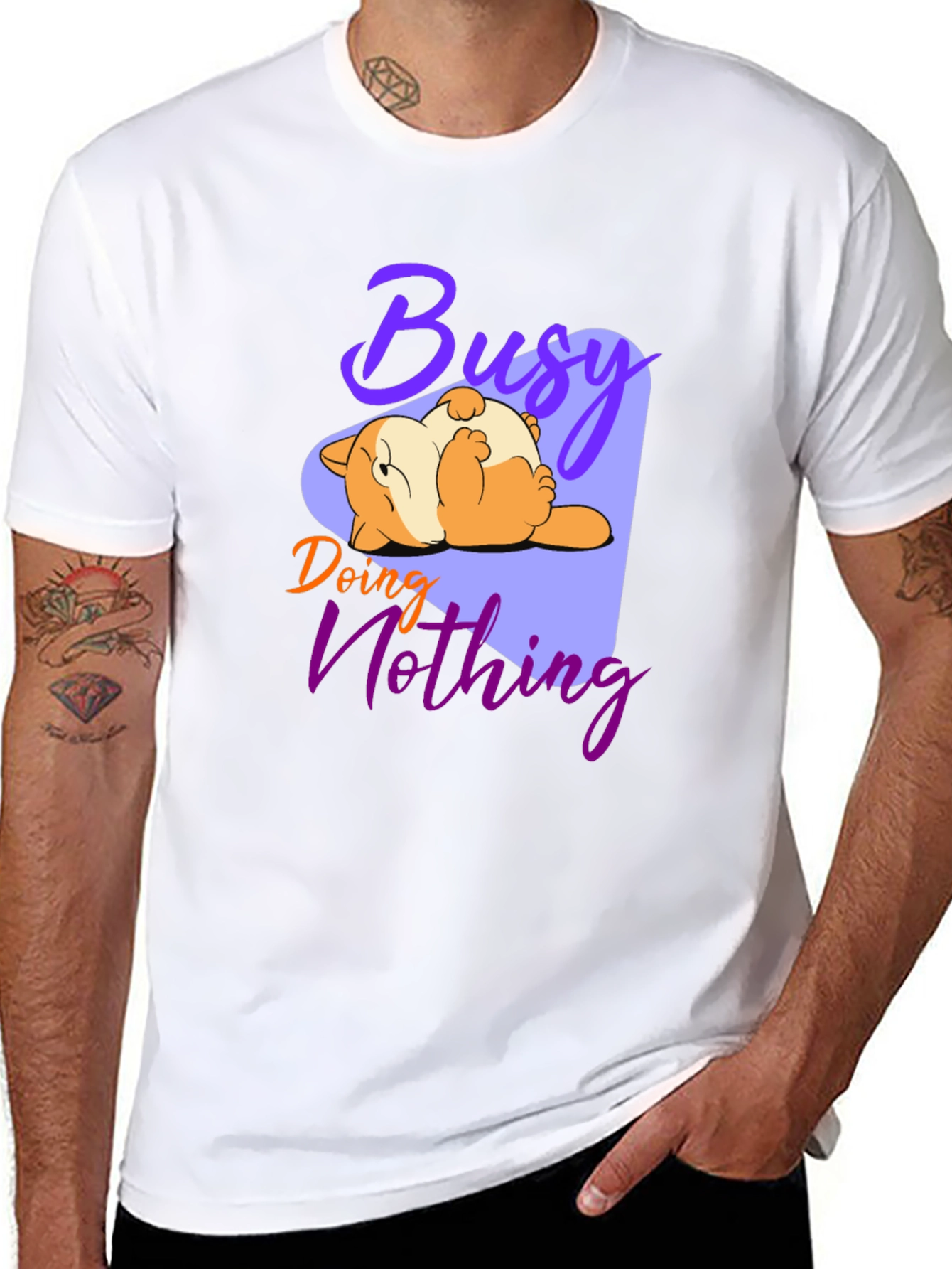 Busy Doing Nothing Graphic Tee