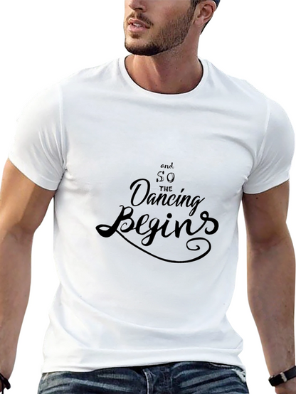 Dancing Begins Graphic Tee - Soft Black Cotton