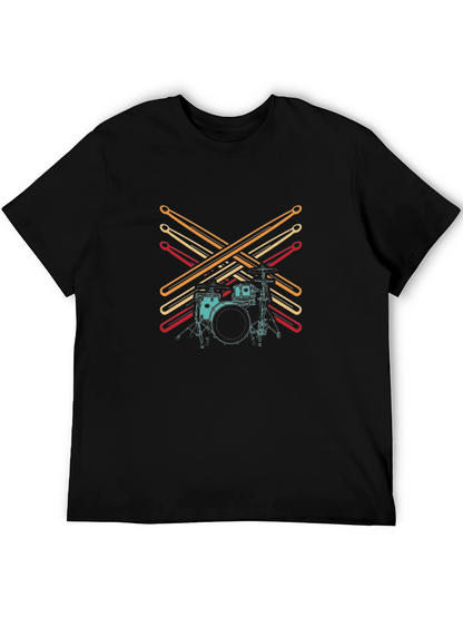 Drum Kit Graphic Tee - Musician Style