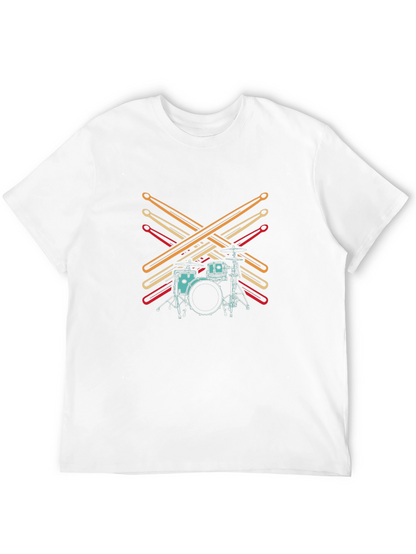 Drum Kit Graphic Tee - Musician Style