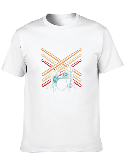 Drum Kit Graphic Tee - Musician Style