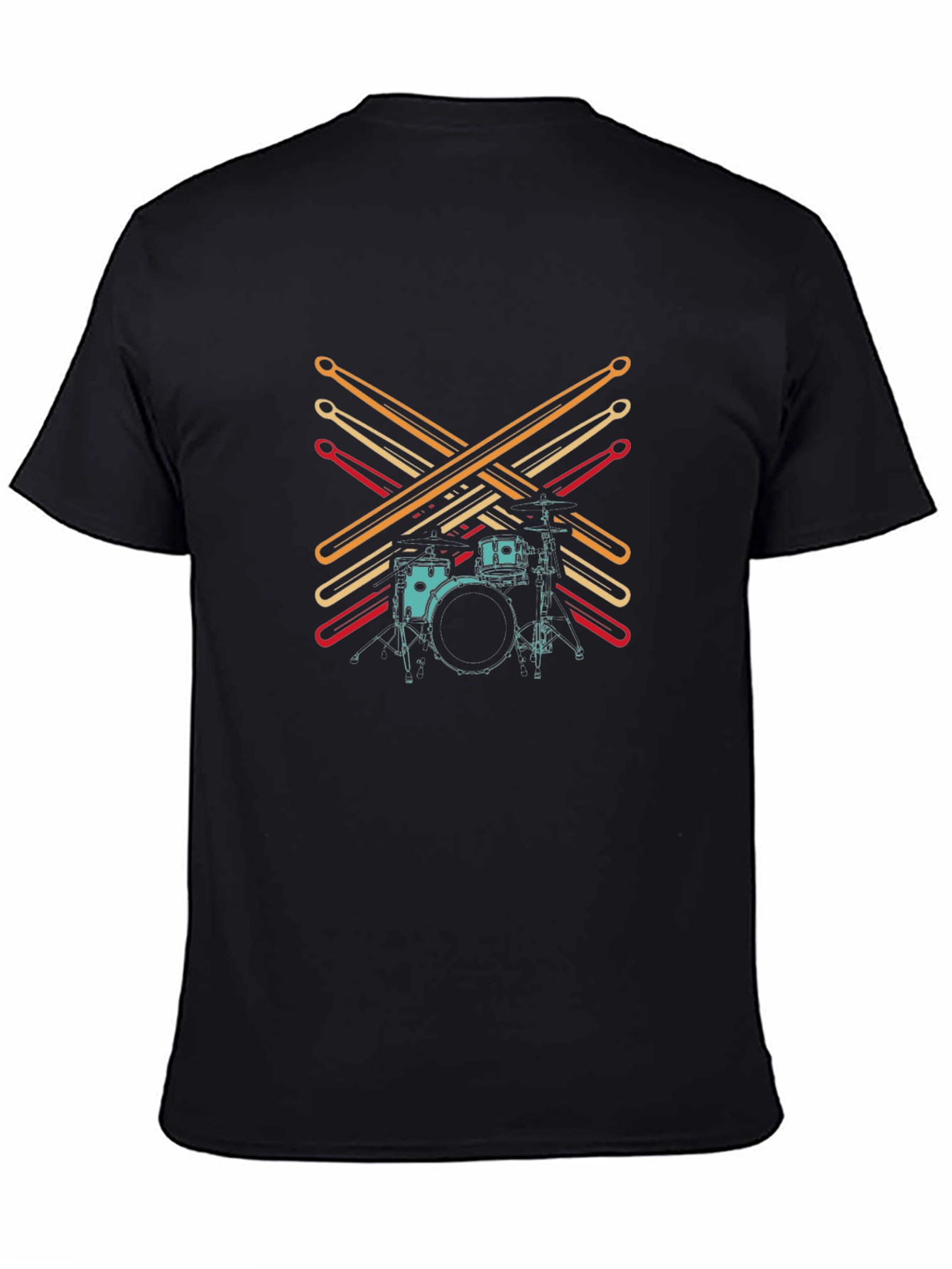 Drum Kit Graphic Tee - Musician Style