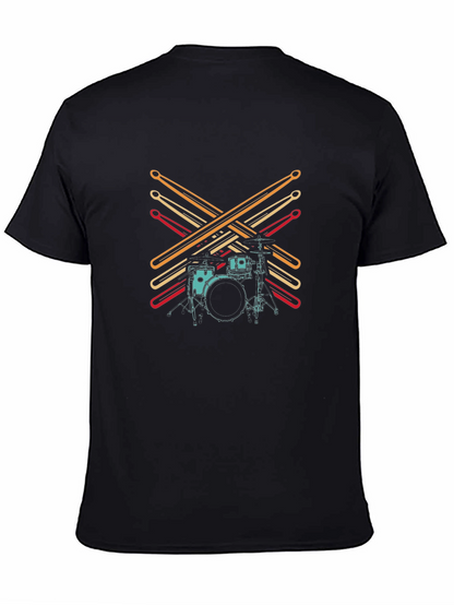 Drum Kit Graphic Tee - Musician Style