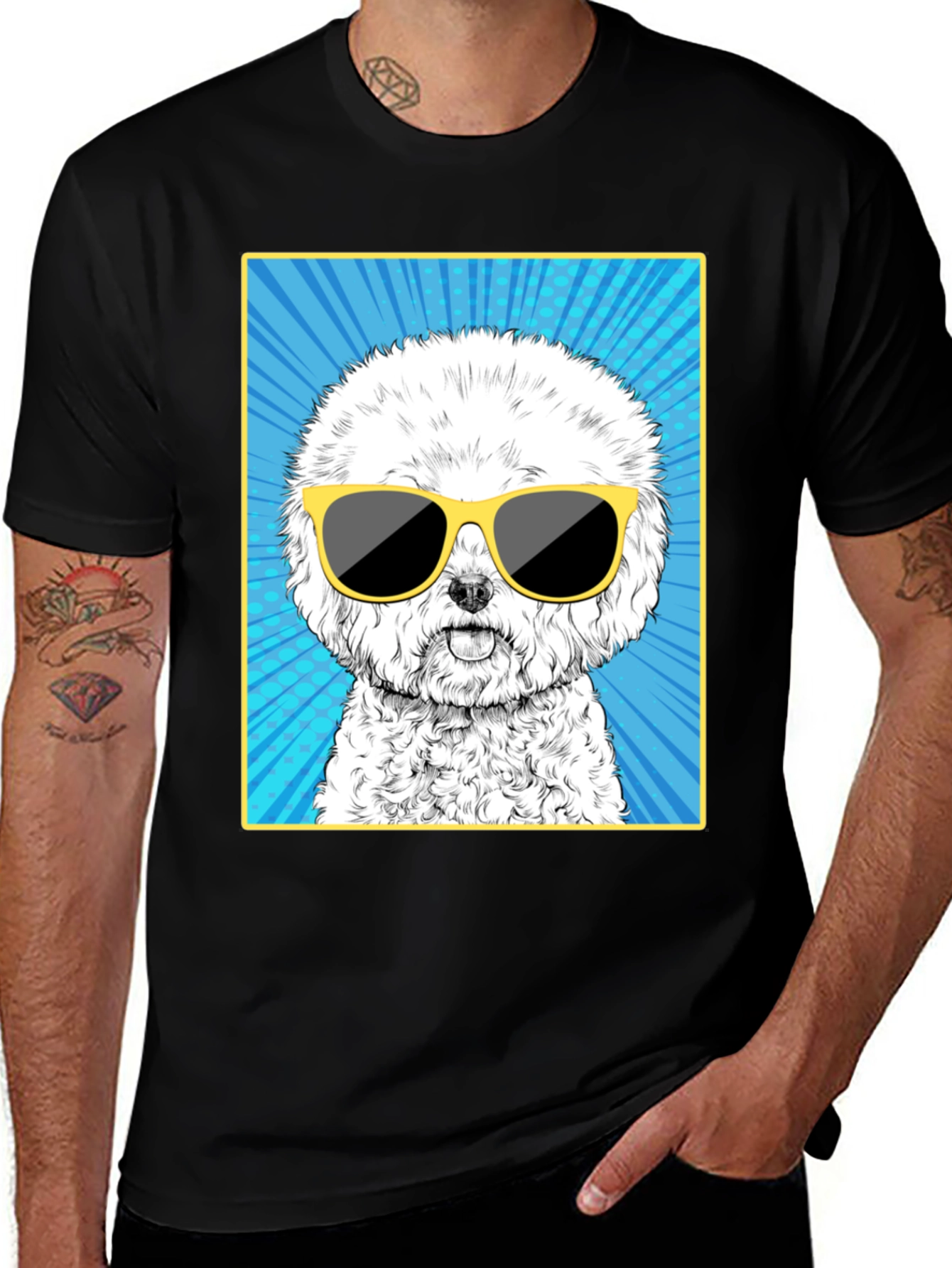 Cool Dog Graphic Tee - Unisex Cotton T-Shirt