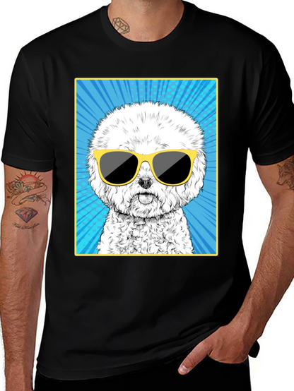 Cool Dog Graphic Tee - Unisex Cotton T-Shirt