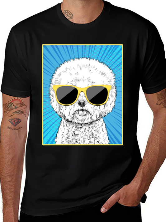 Cool Dog Graphic Tee - Unisex Cotton T-Shirt