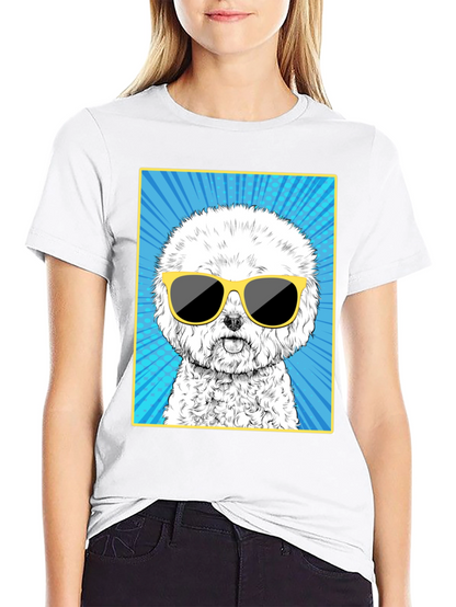 Cool Dog Graphic Tee - Unisex Cotton T-Shirt