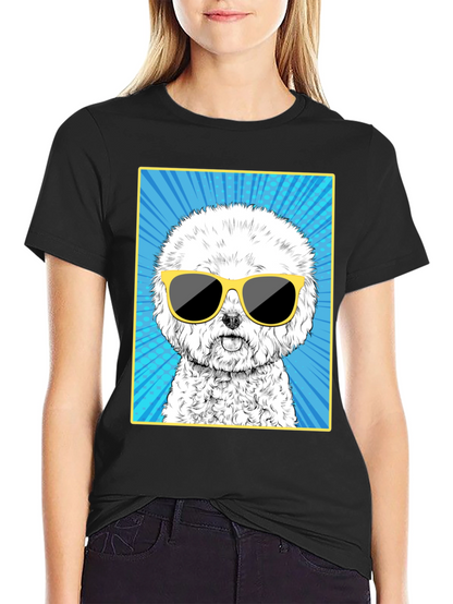 Cool Dog Graphic Tee - Unisex Cotton T-Shirt