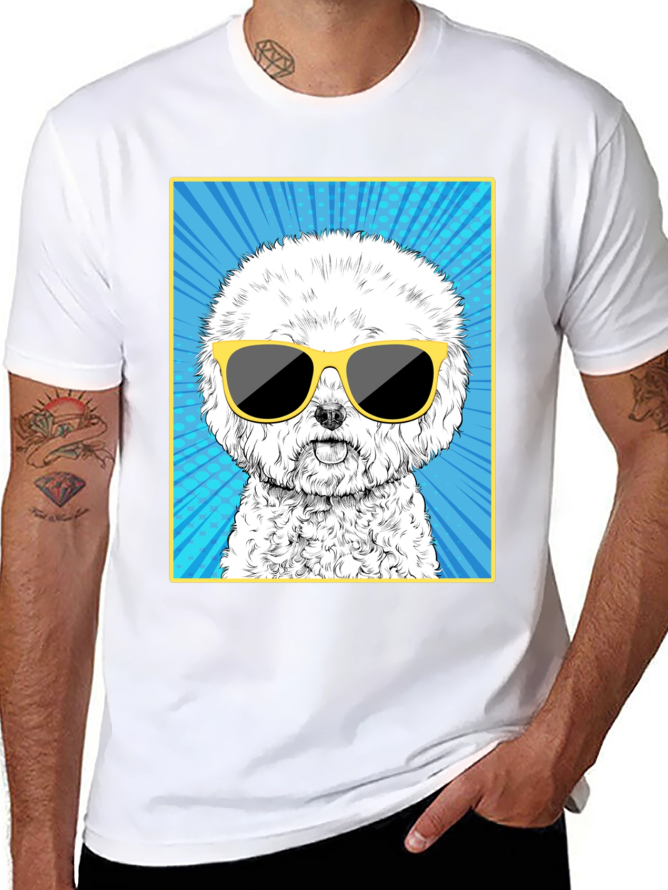 Cool Dog Graphic Tee - Unisex Cotton T-Shirt