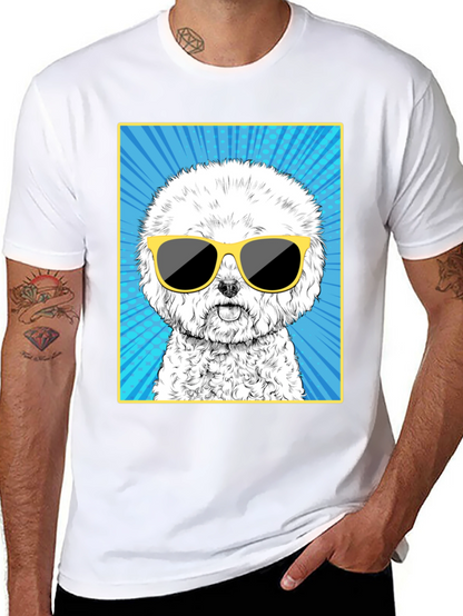 Cool Dog Graphic Tee - Unisex Cotton T-Shirt