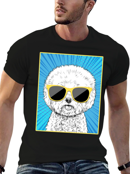 Cool Dog Graphic Tee - Unisex Cotton T-Shirt