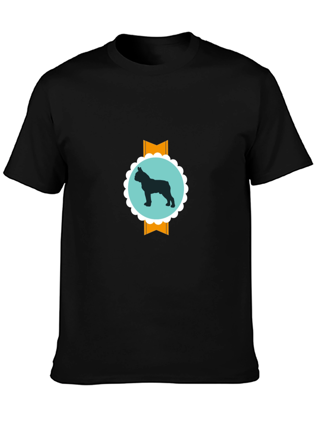 Dog Silhouette Graphic Tee - Modern Casual Style