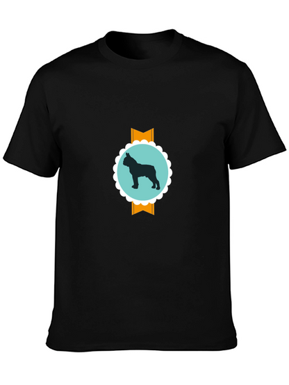 Dog Silhouette Graphic Tee - Modern Casual Style