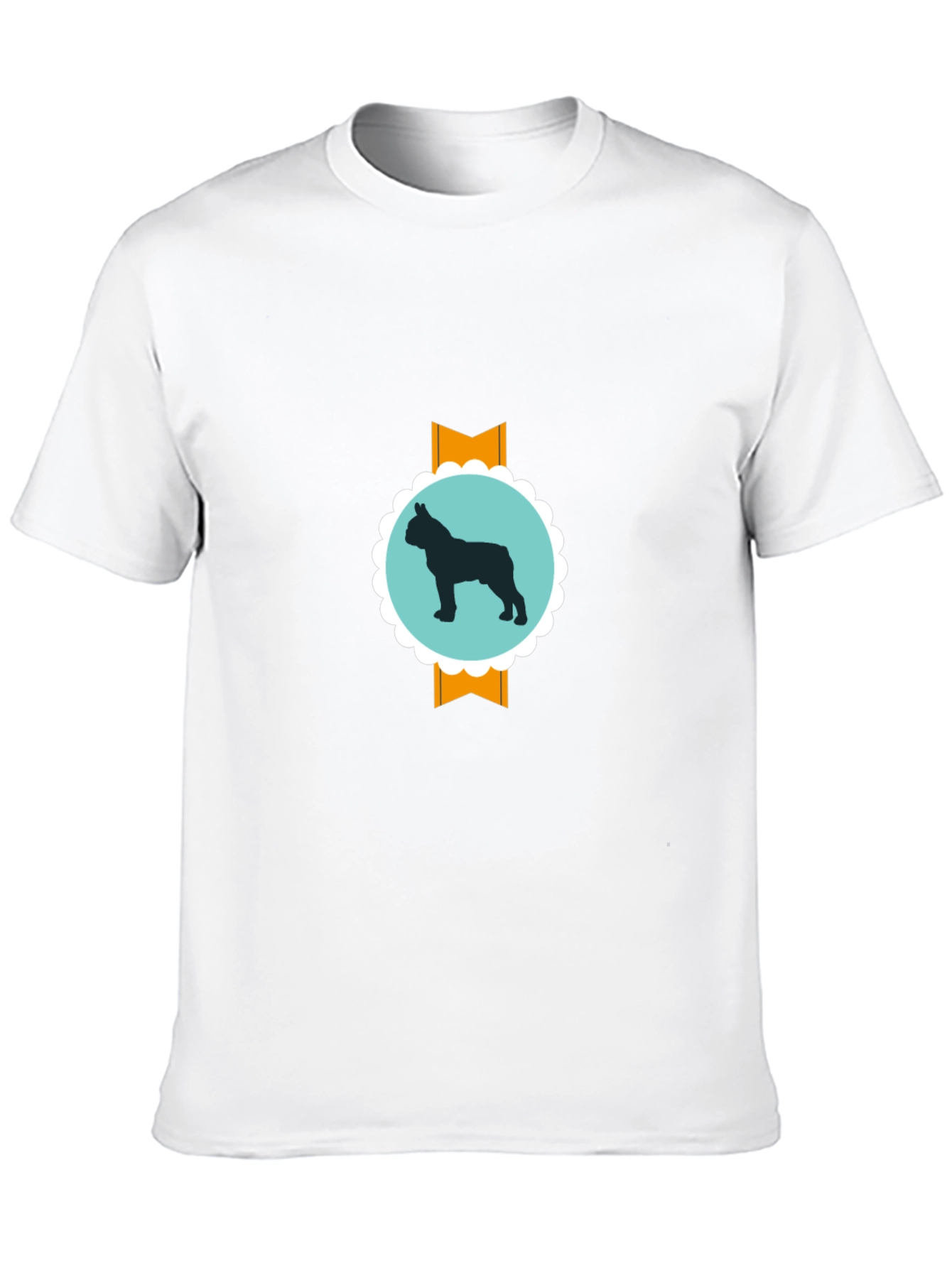 Dog Silhouette Graphic Tee - Modern Casual Style