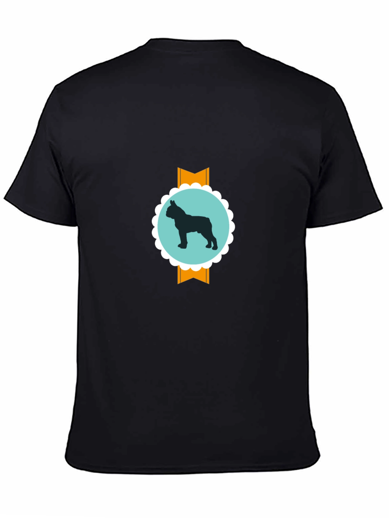 Dog Silhouette Graphic Tee - Modern Casual Style
