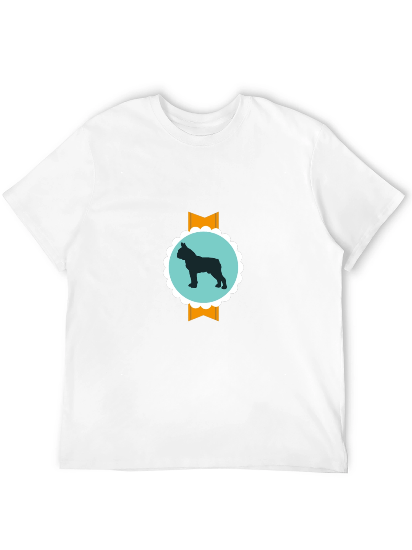 Dog Silhouette Graphic Tee - Modern Casual Style