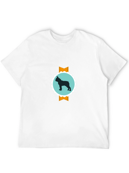 Dog Silhouette Graphic Tee - Modern Casual Style