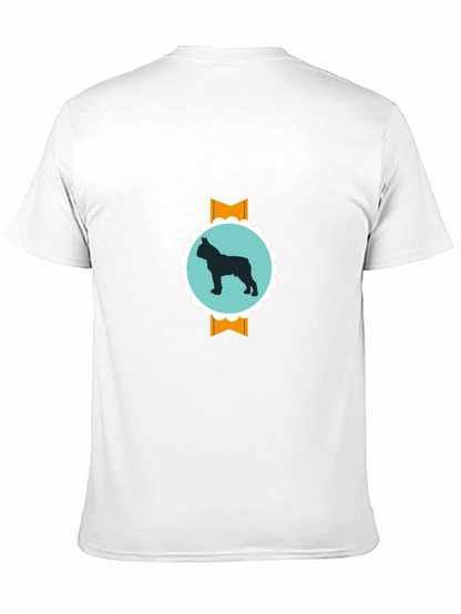 Dog Silhouette Graphic Tee - Modern Casual Style