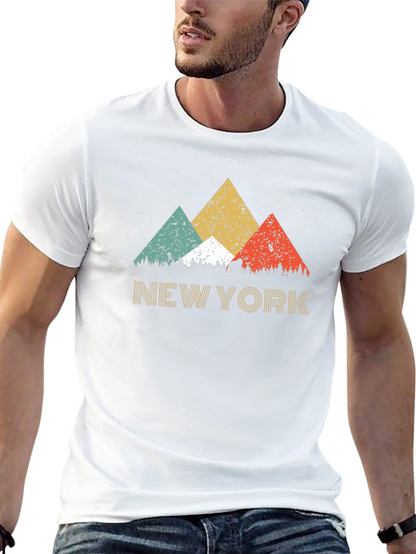 Retro New York Mountain Graphic Tee