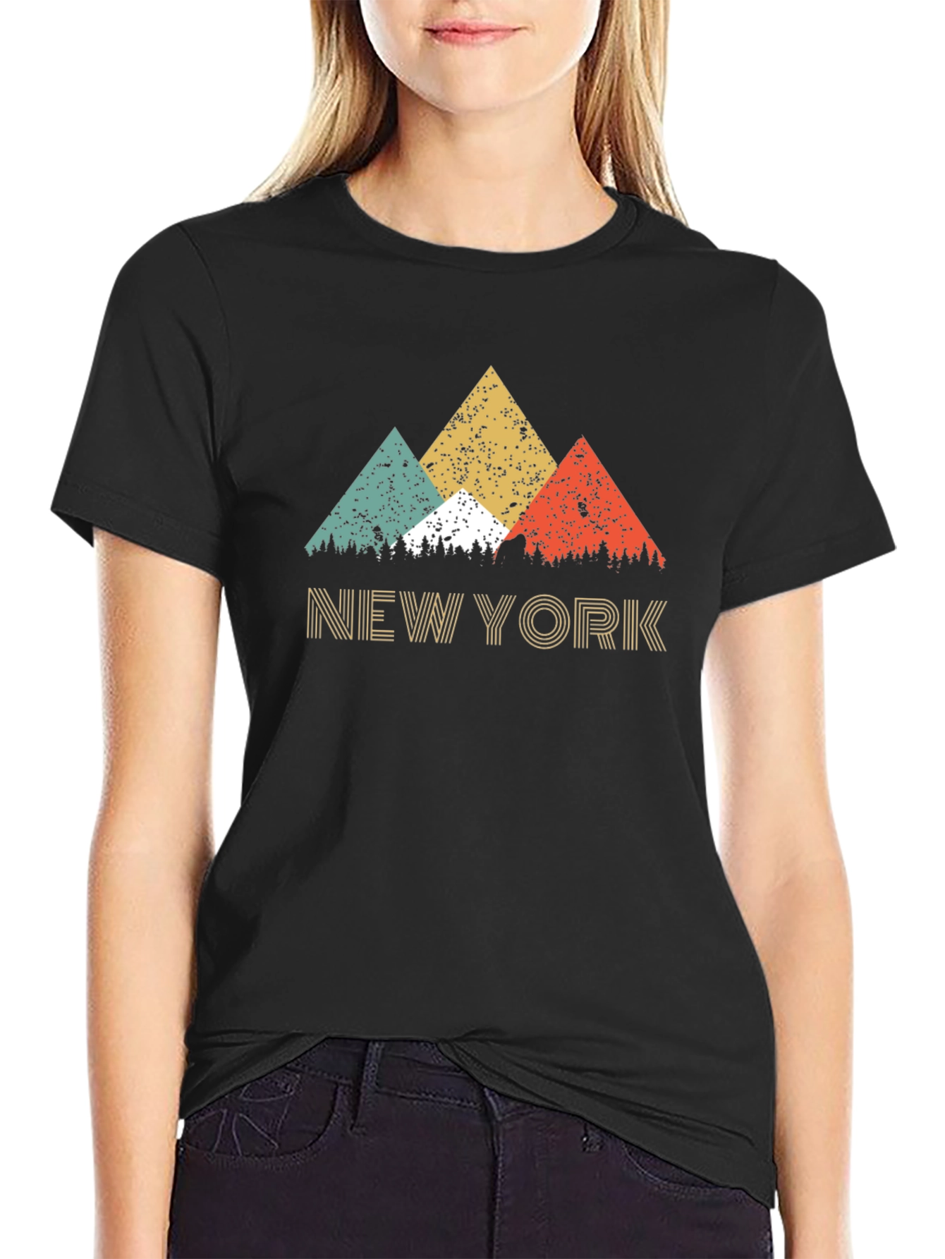Retro New York Mountain Graphic Tee