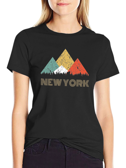 Retro New York Mountain Graphic Tee