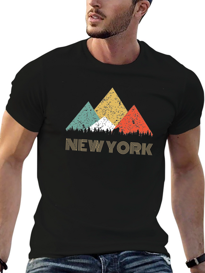 Retro New York Mountain Graphic Tee