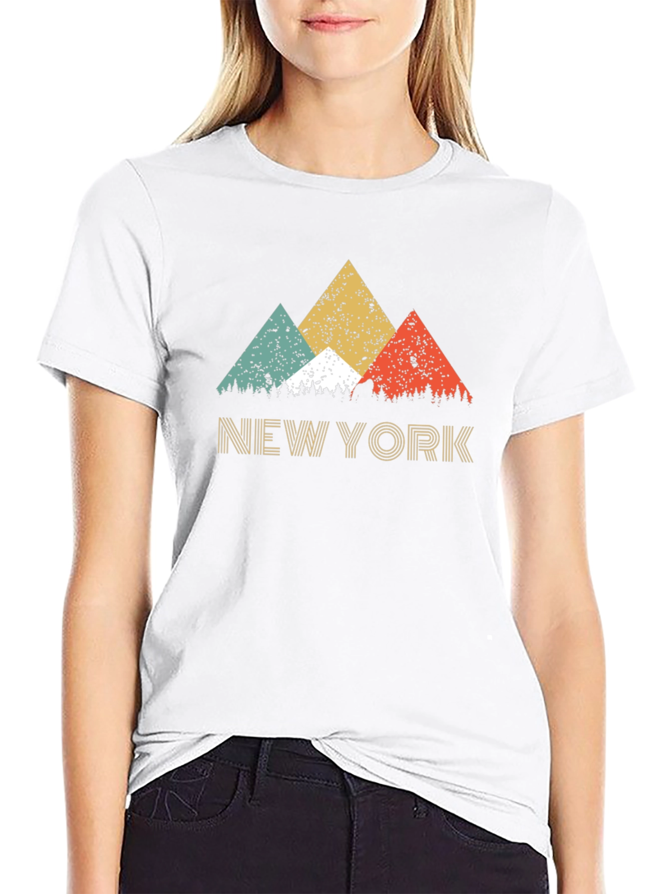 Retro New York Mountain Graphic Tee