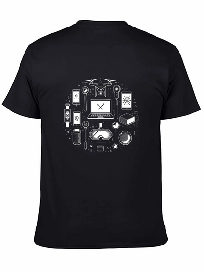 Tech Gadget Graphic T-Shirt - Cool Novelty Tee