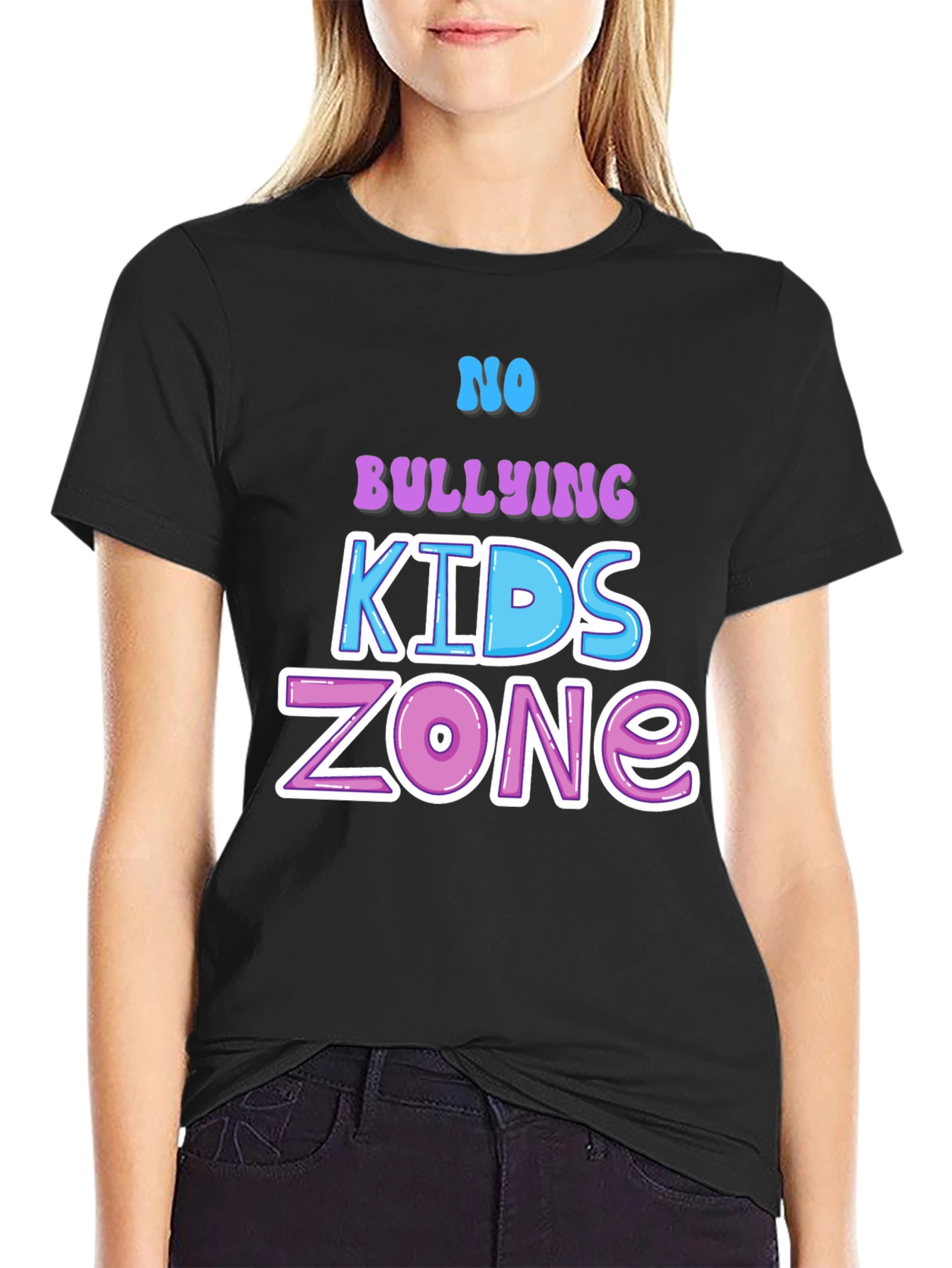 No Bullying Kids Zone Graphic Tee