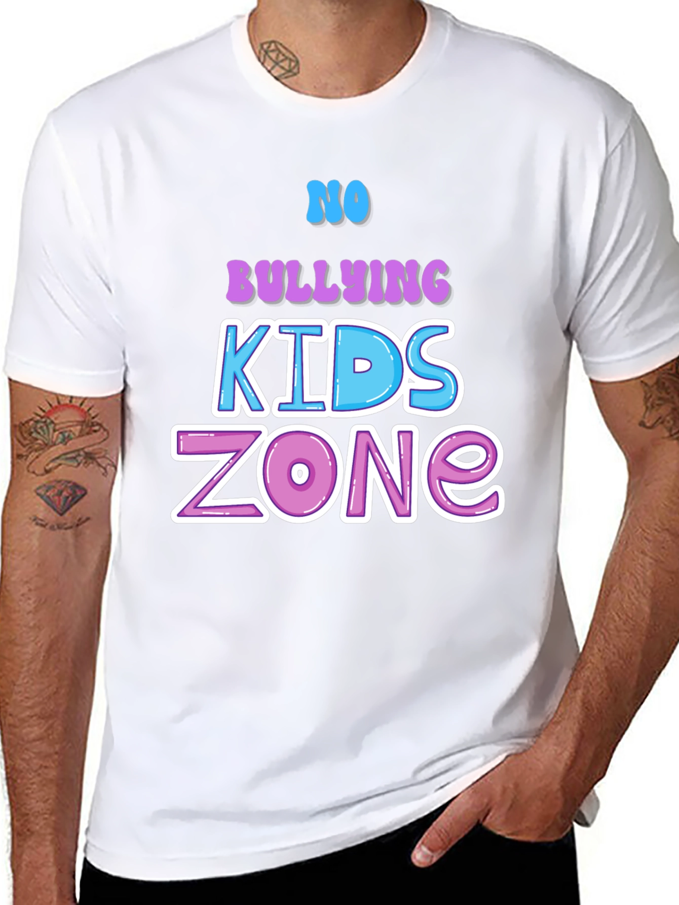 No Bullying Kids Zone Graphic Tee