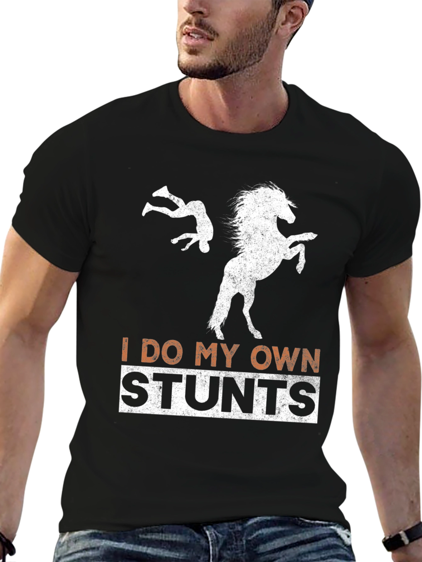I Do My Own Stunts Horseback Riding T-Shirt