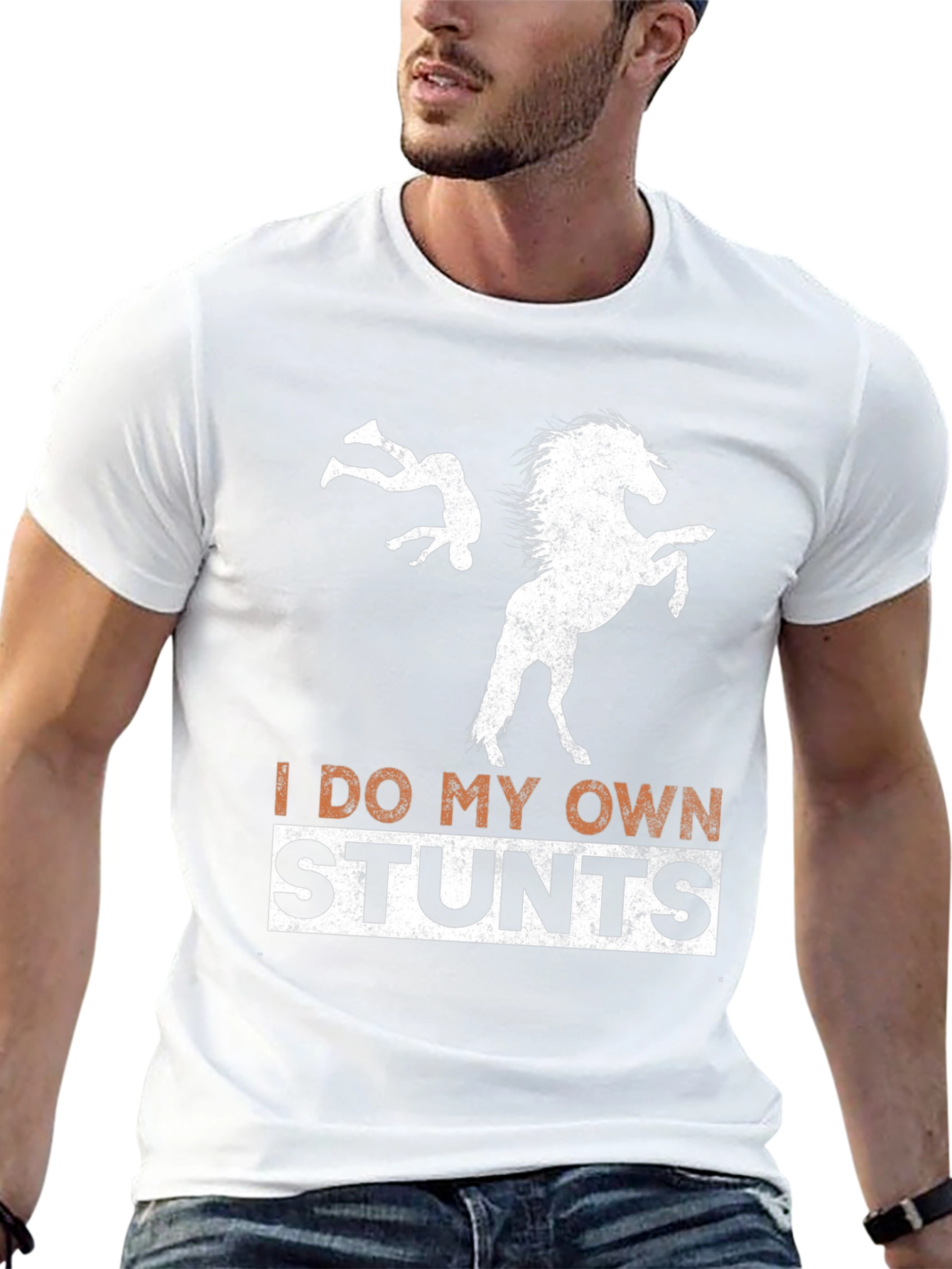 I Do My Own Stunts Horseback Riding T-Shirt