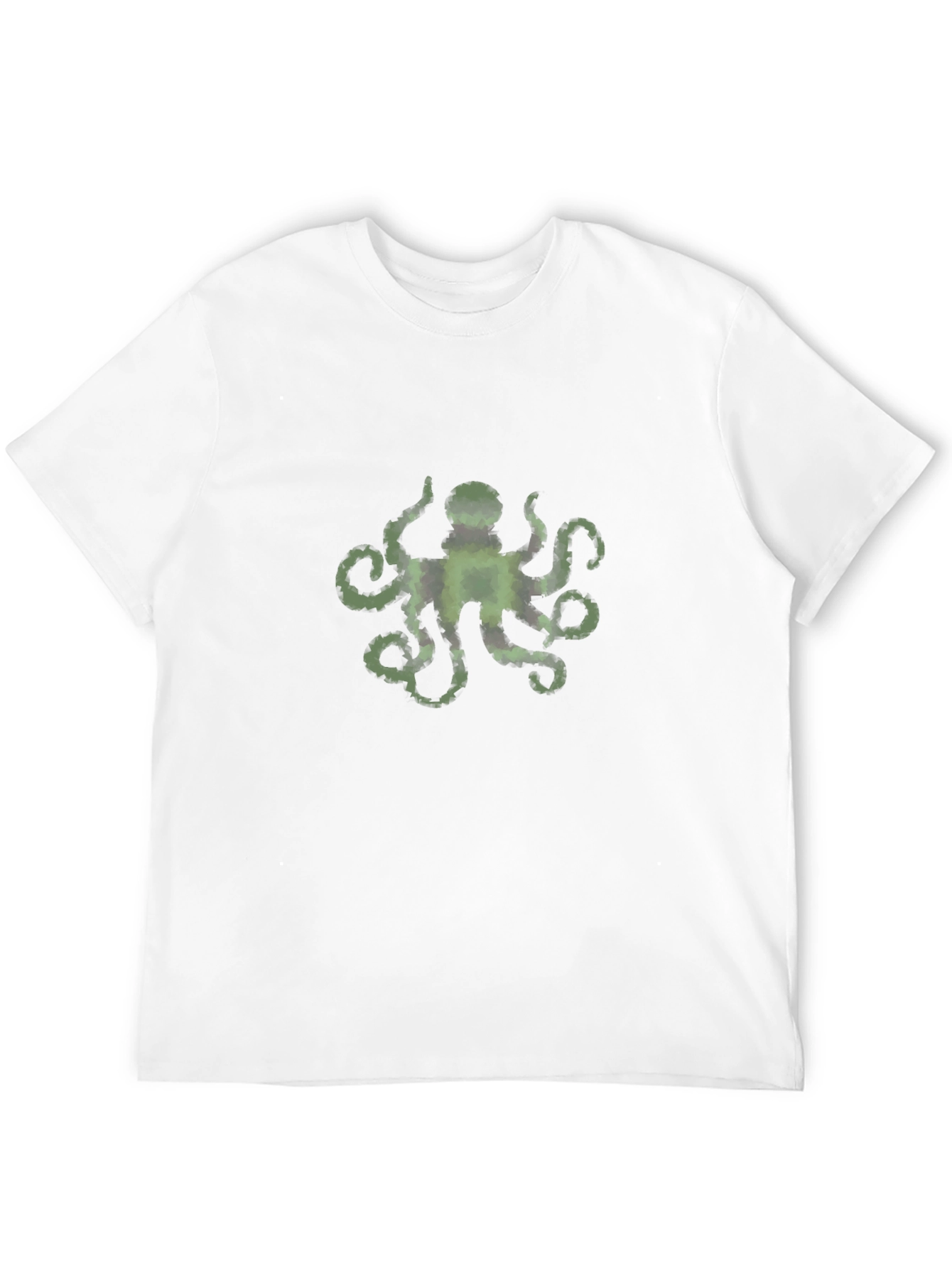 Mens Black Octopus Graphic Tee