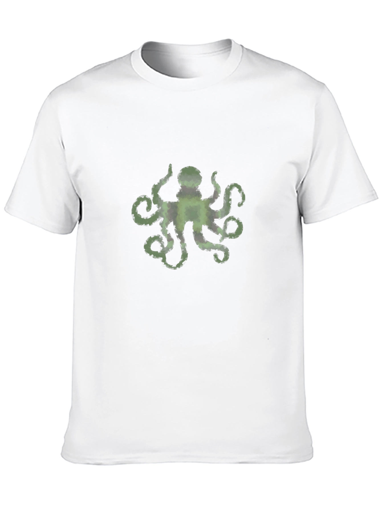 Mens Black Octopus Graphic Tee