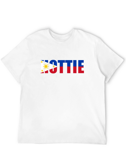 Hottie Philippine Flag Tee - Black Crew Neck
