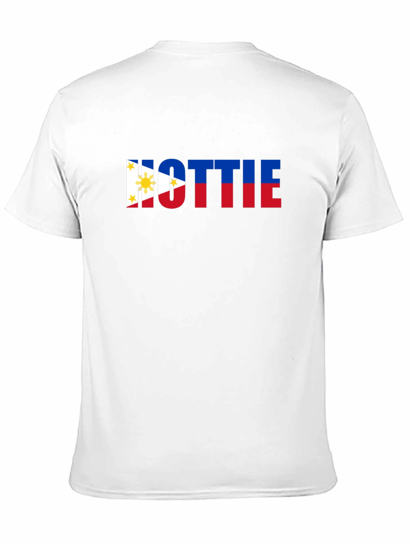 Hottie Philippine Flag Tee - Black Crew Neck